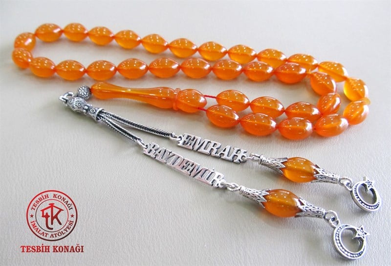 Sıkma Kehribar Tesbih