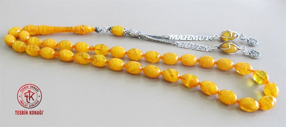 Sıkma Kehribar Tesbih