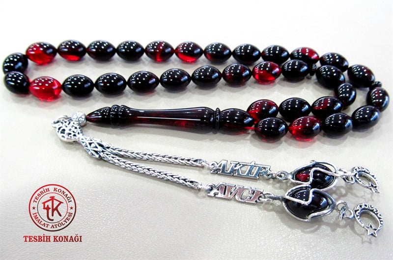 Sıkma Kehribar Tesbih