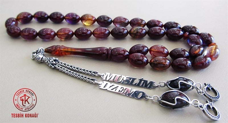 Sıkma Kehribar Tesbih