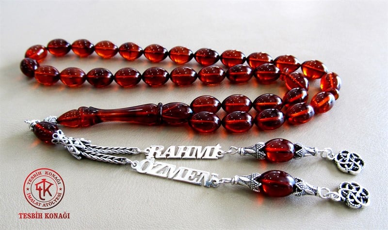 Sıkma Kehribar Tesbih