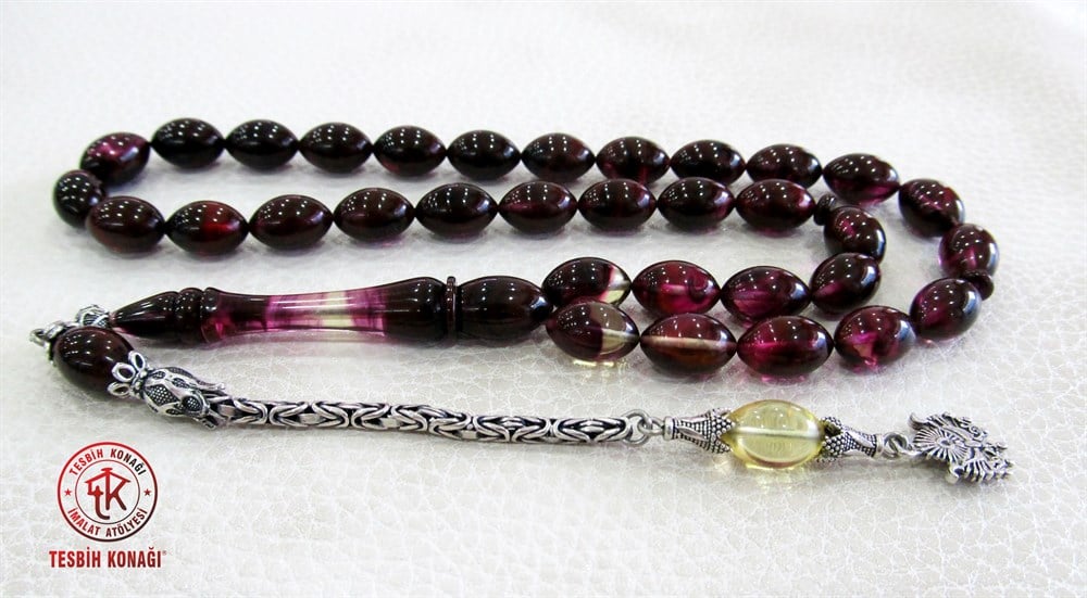 Sıkma Kehribar Tesbih