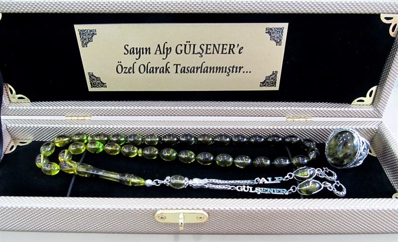 Sıkma Kehribar Tesbih