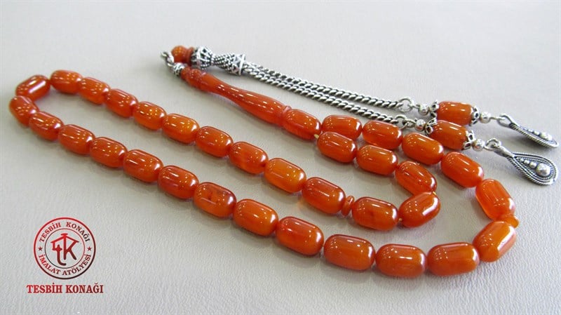 Sıkma Kehribar Tesbih