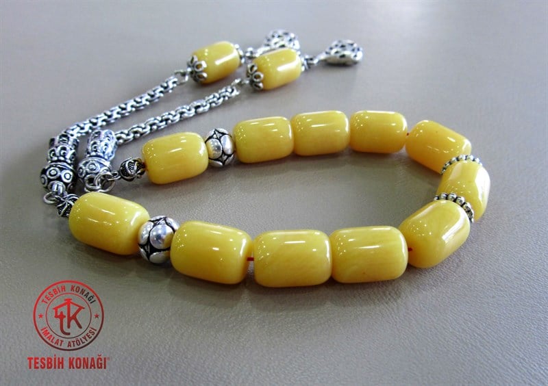 Sıkma Kehribar Tesbih