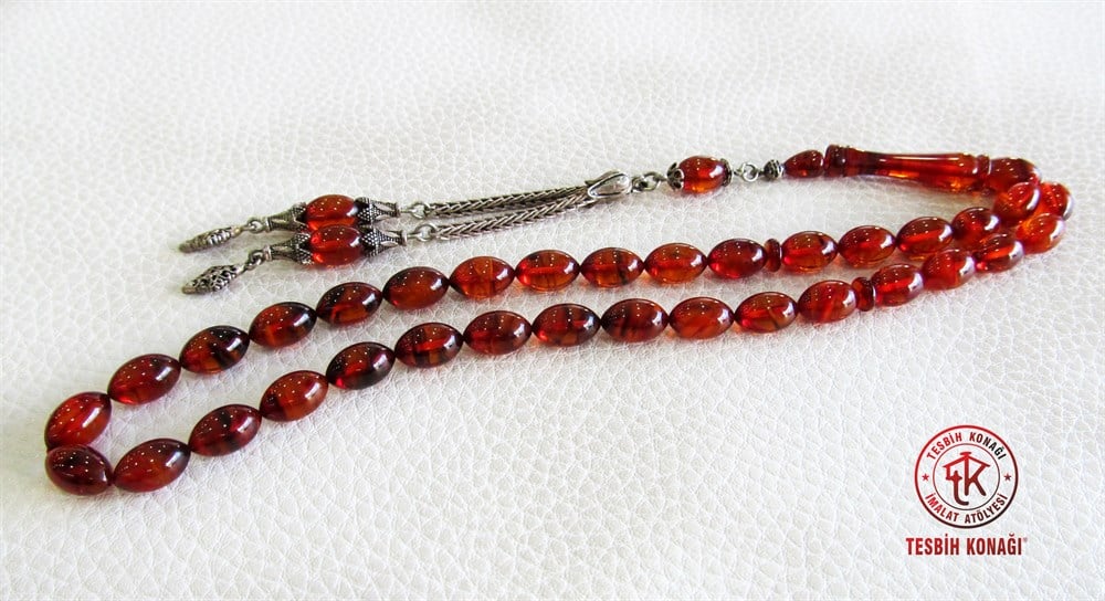 Sıkma Kehribar Tesbih