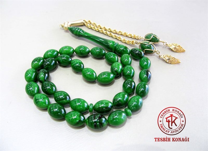 Sıkma Kehribar Tesbih