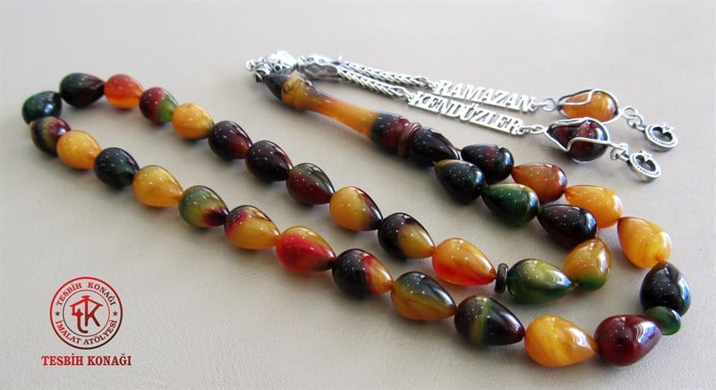 Sıkma Kehribar Tesbih