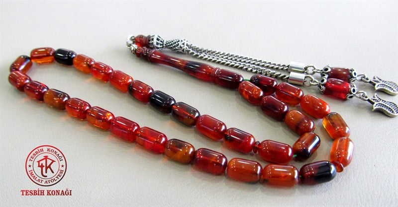 Sıkma Kehribar Tesbih