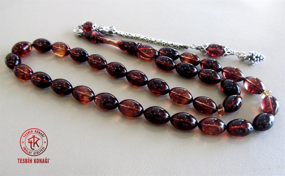 Sıkma Kehribar Tesbih