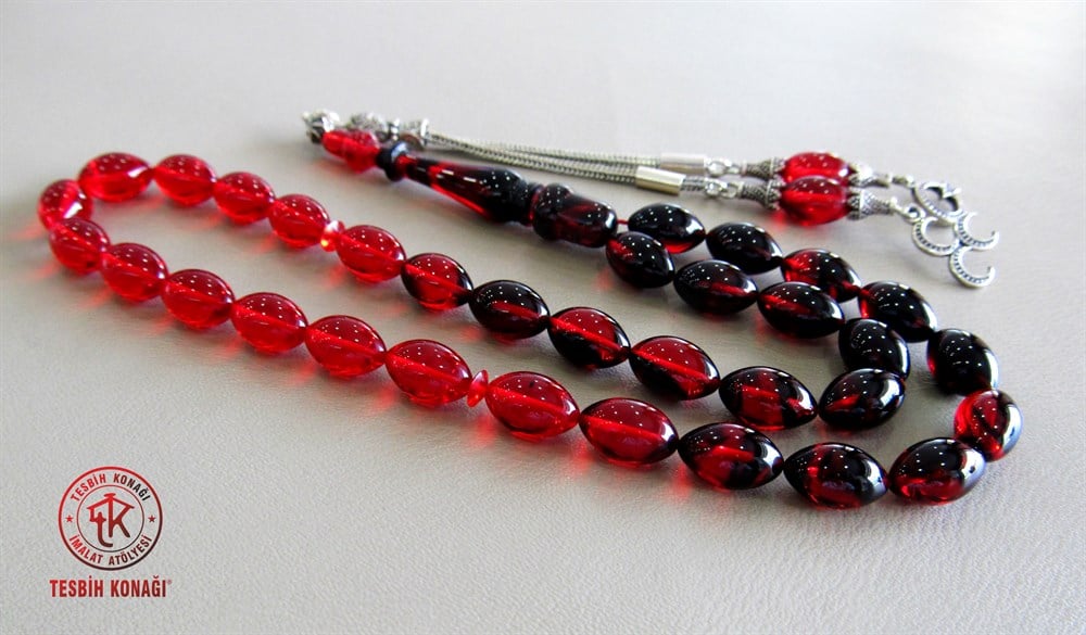Sıkma Kehribar Tesbih