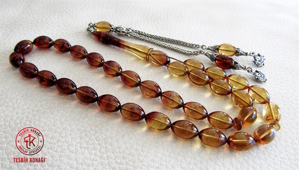 Sıkma Kehribar Tesbih