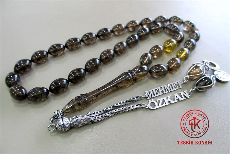 Sıkma Kehribar Tesbih