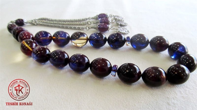 Sıkma Kehribar Tesbih