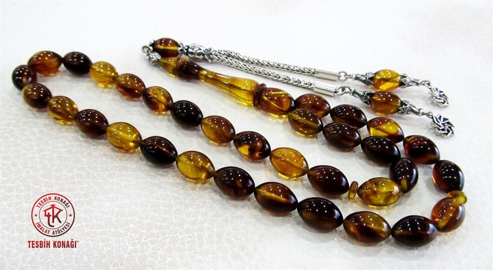 Sıkma Kehribar Tesbih