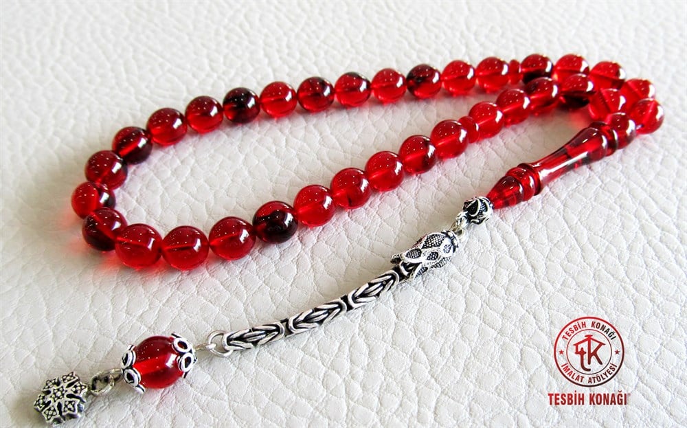 Sıkma Kehribar Tesbih