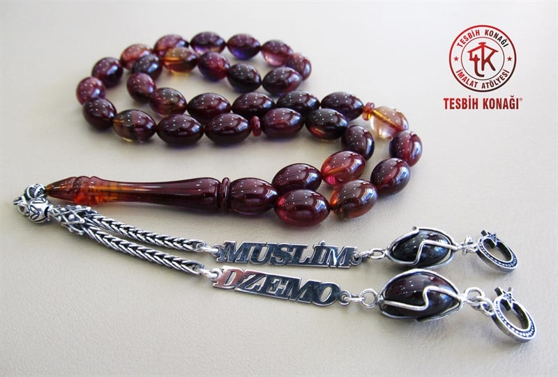 Sıkma Kehribar Tesbih