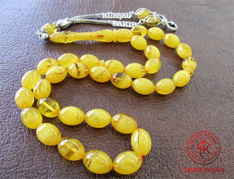 Sıkma Kehribar Tesbih