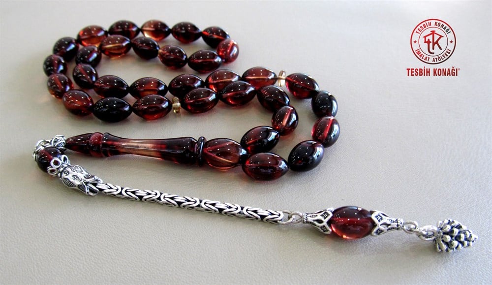 Sıkma Kehribar Tesbih