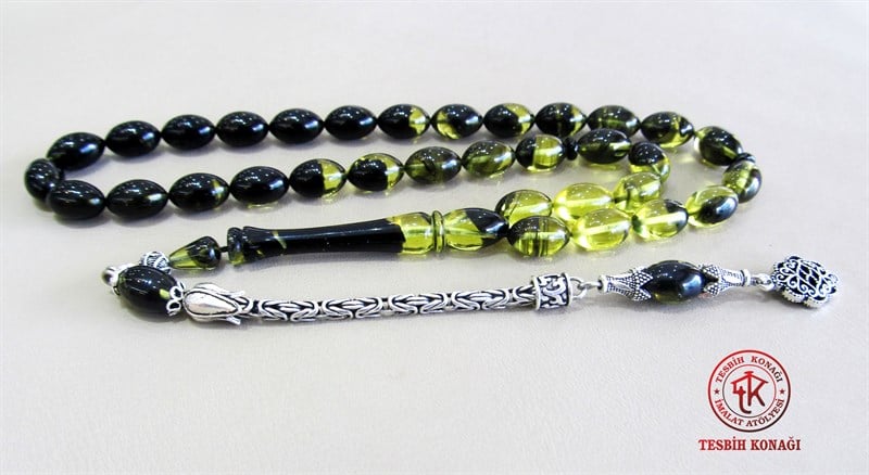 Sıkma Kehribar Tesbih