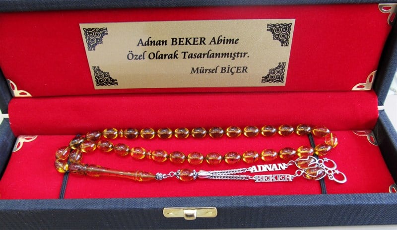 Sıkma Kehribar Tesbih