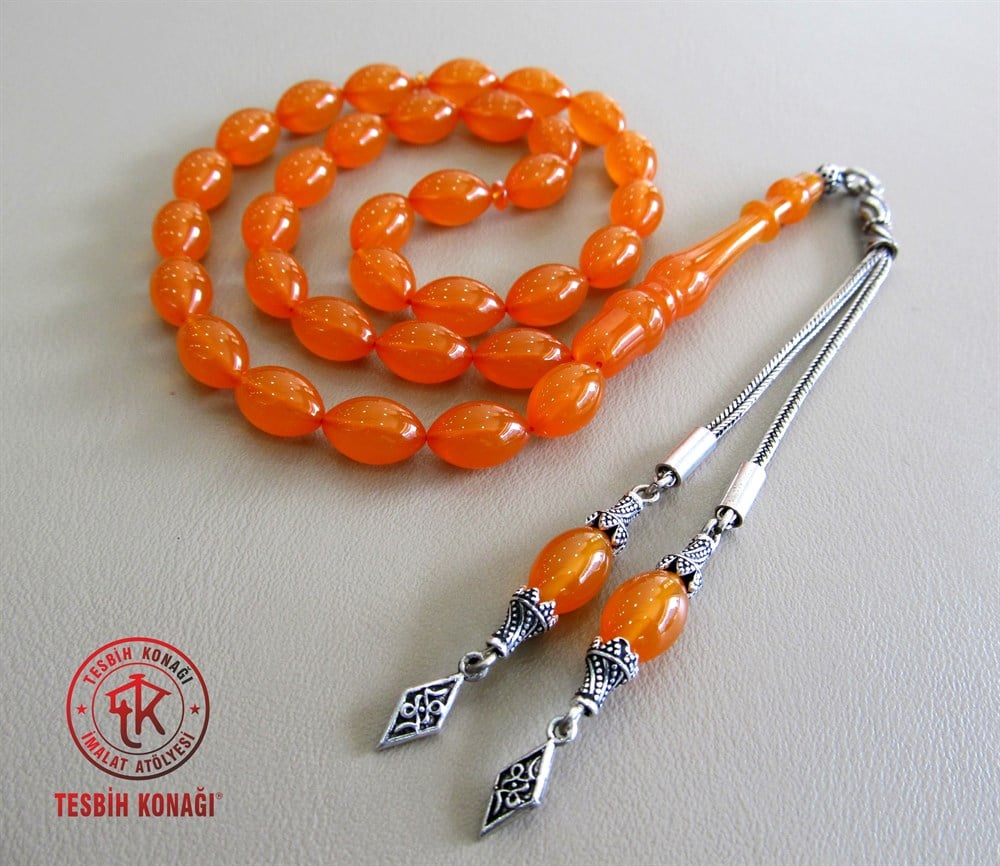 Sıkma Kehribar Tesbih