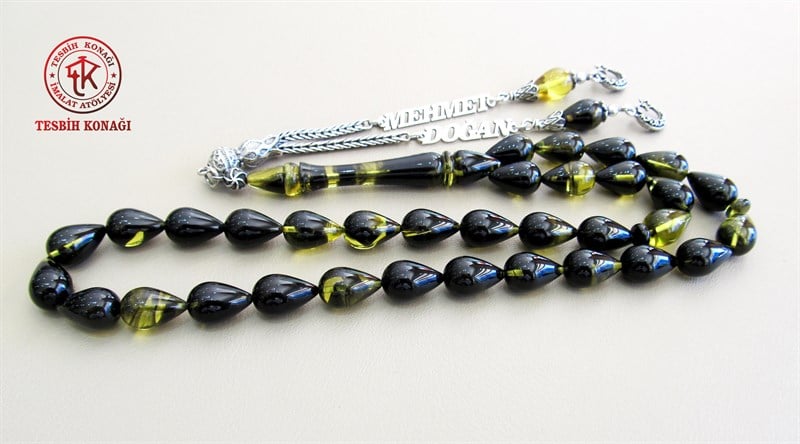 Sıkma Kehribar Tesbih