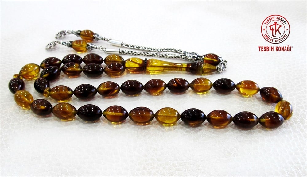 Sıkma Kehribar Tesbih