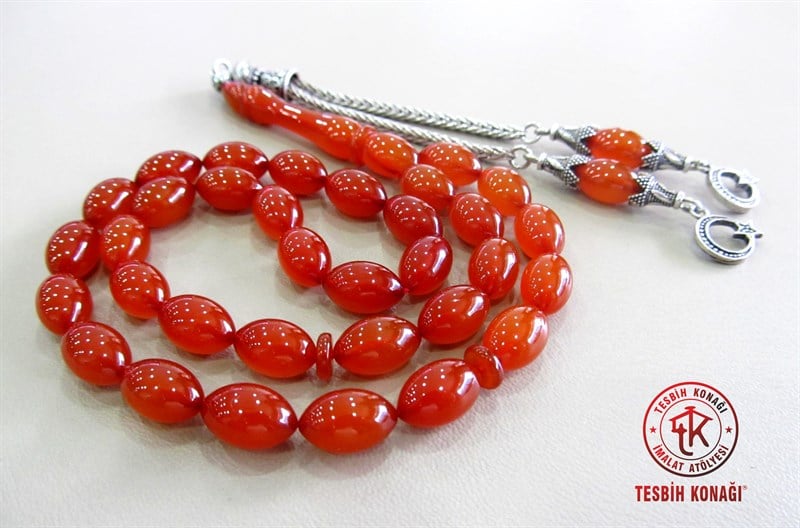 Sıkma Kehribar Tesbih