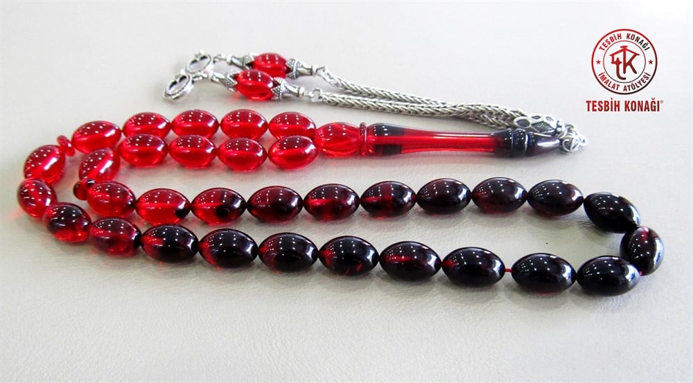 Sıkma Kehribar Tesbih