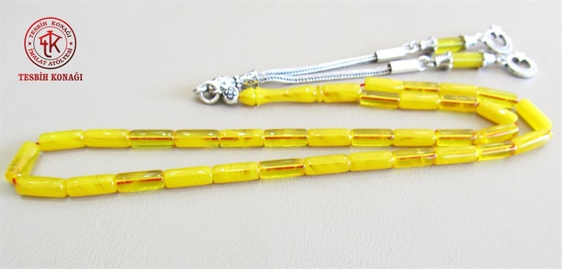 Sıkma Kehribar Tesbih