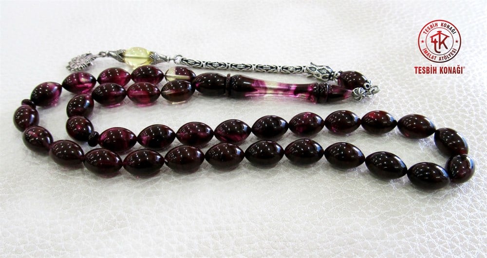 Sıkma Kehribar Tesbih