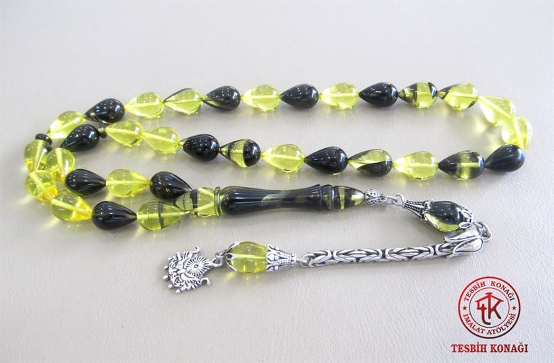 Sıkma Kehribar Tesbih