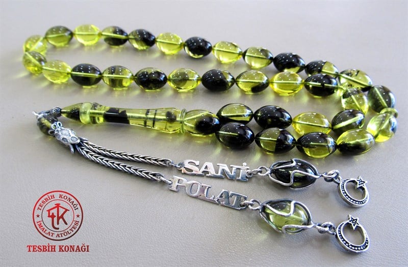 Sıkma Kehribar Tesbih