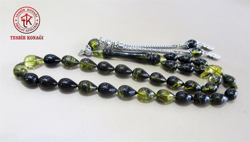 Sıkma Kehribar Tesbih