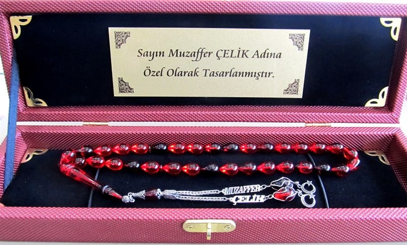 Sıkma Kehribar Tesbih