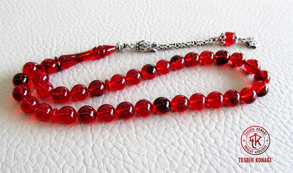 Sıkma Kehribar Tesbih