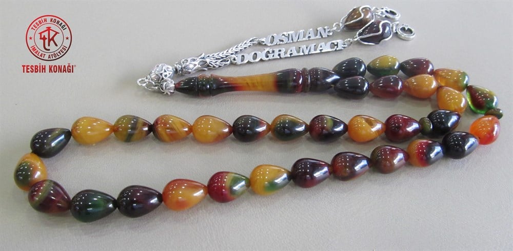 Sıkma Kehribar Tesbih