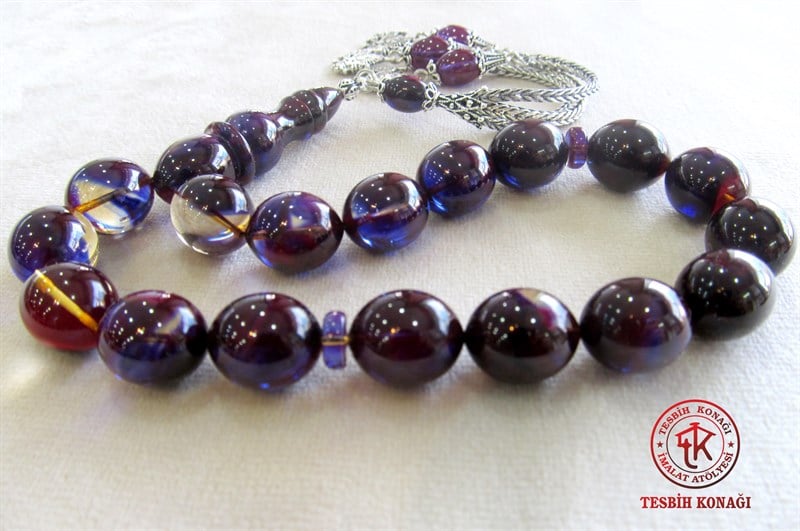 Sıkma Kehribar Tesbih