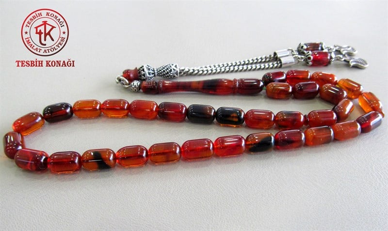 Sıkma Kehribar Tesbih