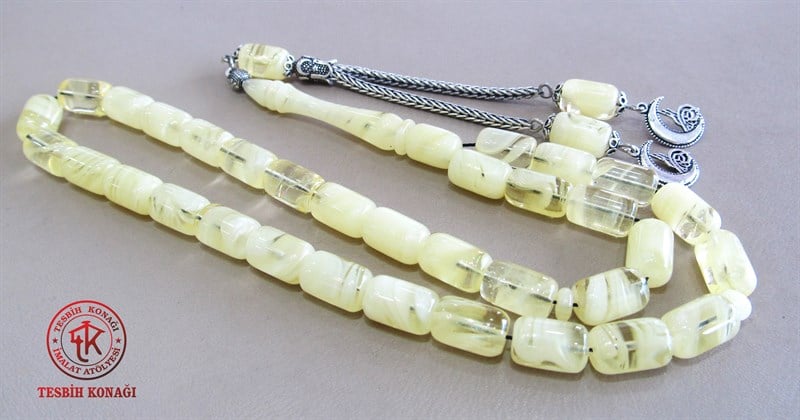 Sıkma Kehribar Tesbih