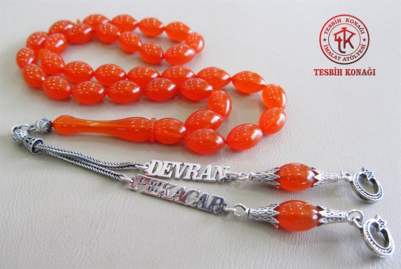 Sıkma Kehribar Tesbih