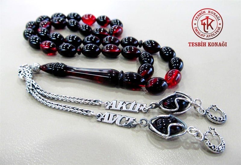 Sıkma Kehribar Tesbih