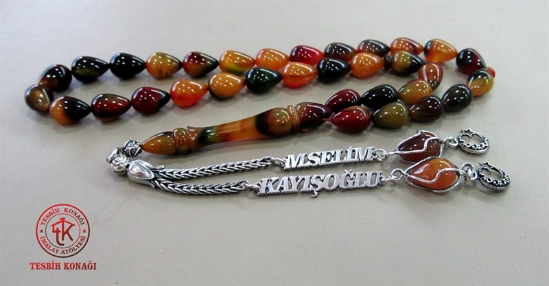 Sıkma Kehribar Tesbih