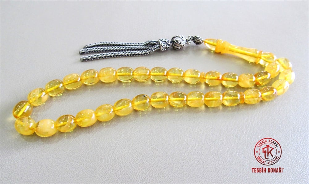 Sıkma Kehribar Tesbih