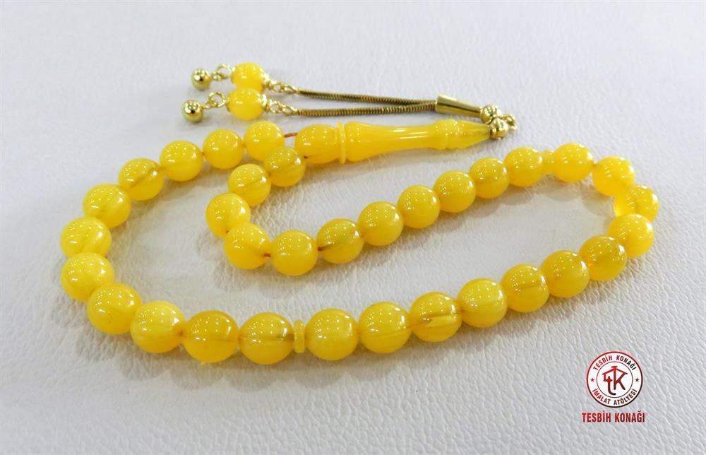 Sıkma Kehribar Tesbih