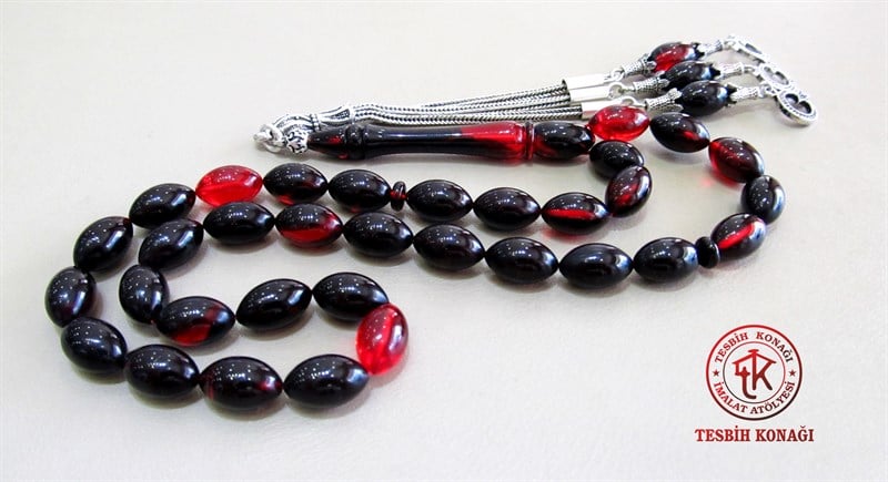 Sıkma Kehribar Tesbih