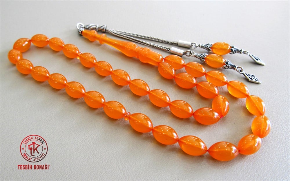 Sıkma Kehribar Tesbih