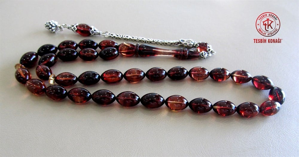 Sıkma Kehribar Tesbih