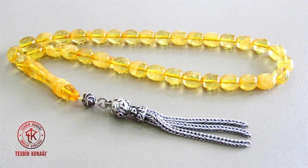 Sıkma Kehribar Tesbih